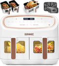 Duronic XXL Heißluftfritteuse 10L – Dual-Kammer Airfryer für fettfreies Frittieren