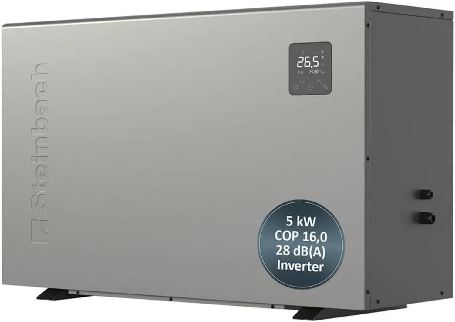 STEINBACH Inverter Wärmepumpe Silent 5000W für Pools bis 25.000L – Leiser Betrieb, Hohe Effizienz