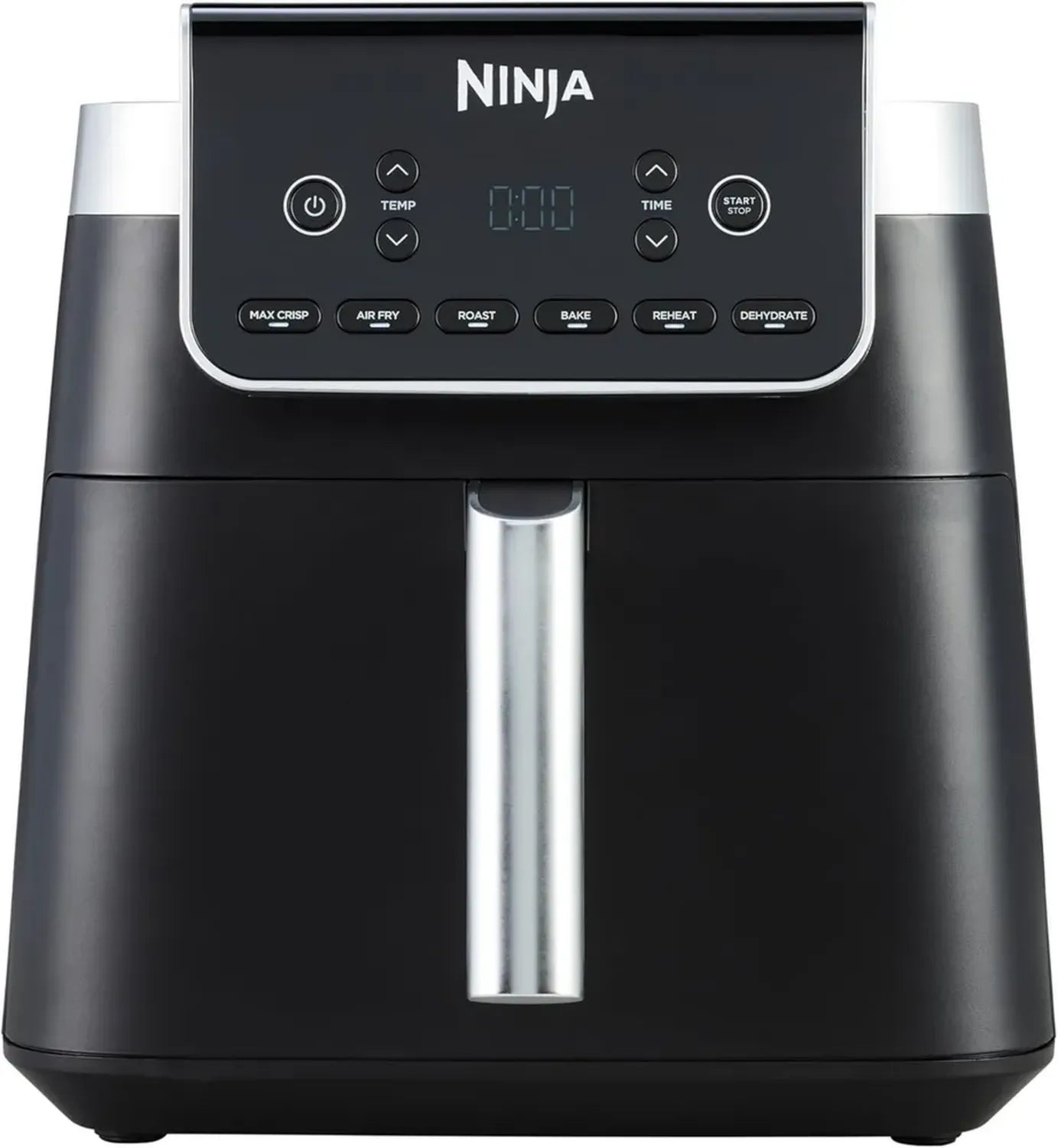 Ninja Heißluftfritteuse MAX PRO 6,2L, Antihaft, spülmaschinenfest, digital, fettfrei, Gefrorenes kochen, Grau