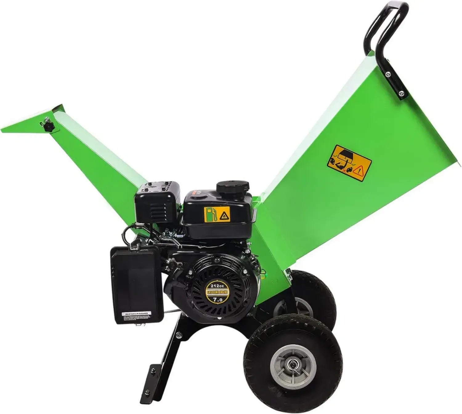 Leistungsstarker Benzin-Gartenhäcksler 7 PS, 212 ccm, bis 76 mm Äste