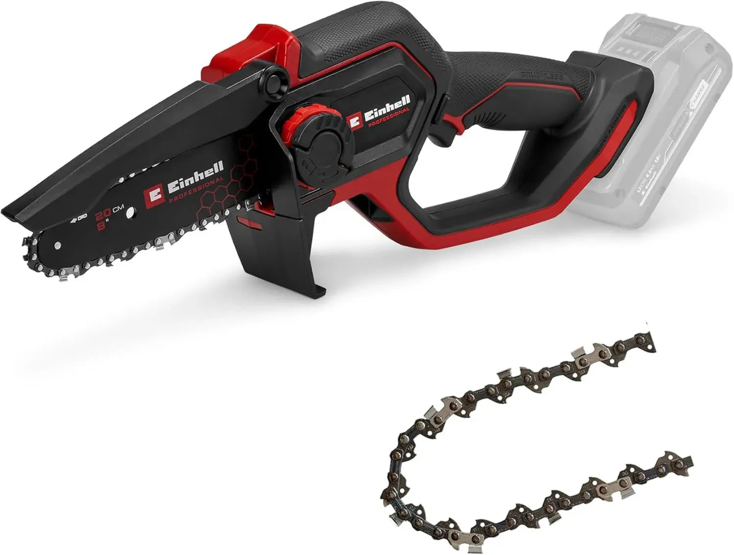 Einhell Profi Akku-Hochentaster 18V Solo, 15 cm Schnittlänge, automatische Kettenschmierung