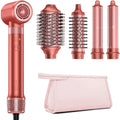 HITTIONA 5-in-1 Heißluftstyler mit Auto-Lockenfunktion und Hochgeschwindigkeits-Ionenföhn, Haartrockner für schnelles Trocknen ohne Hitzeschäden, voluminöse Locken und seidiges Haar, inklusive Reisetasche