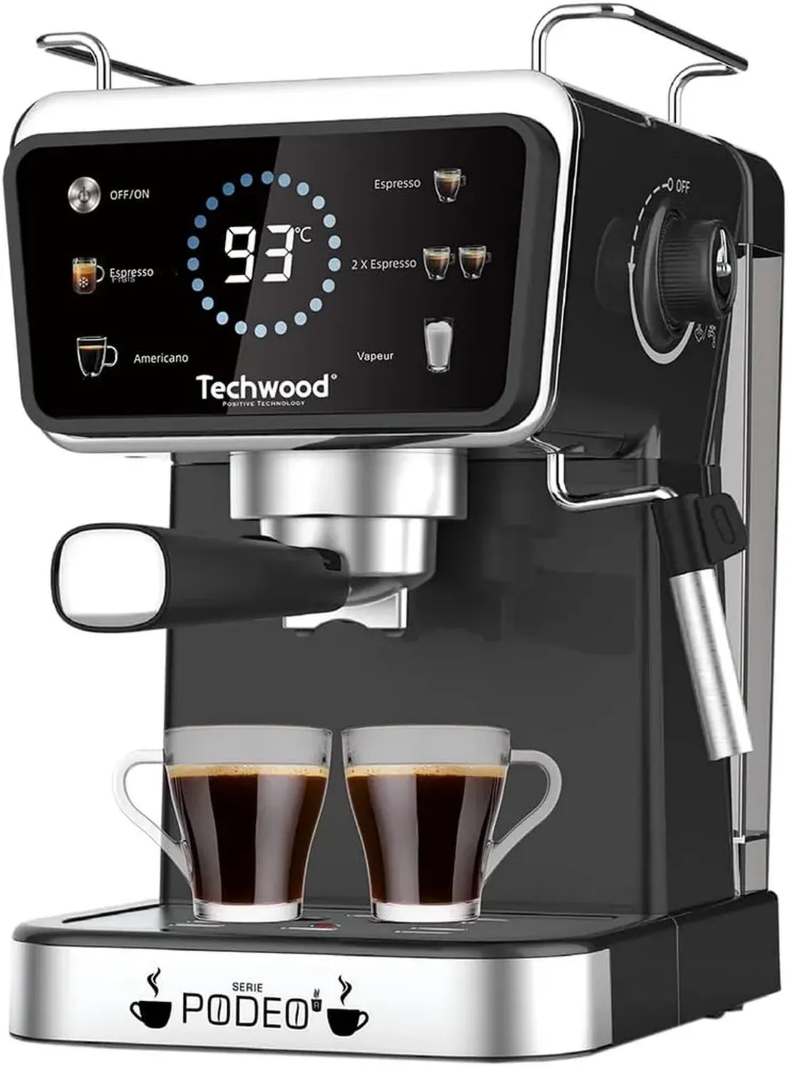 Techwood Siebträgermaschine TCA-1386EXN für perfekten Espresso