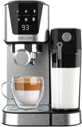 Cecotec Power Espresso 20 Cream: Halbautomatische 20-Bar-Kaffeemaschine mit Thermoblock und Touchscreen