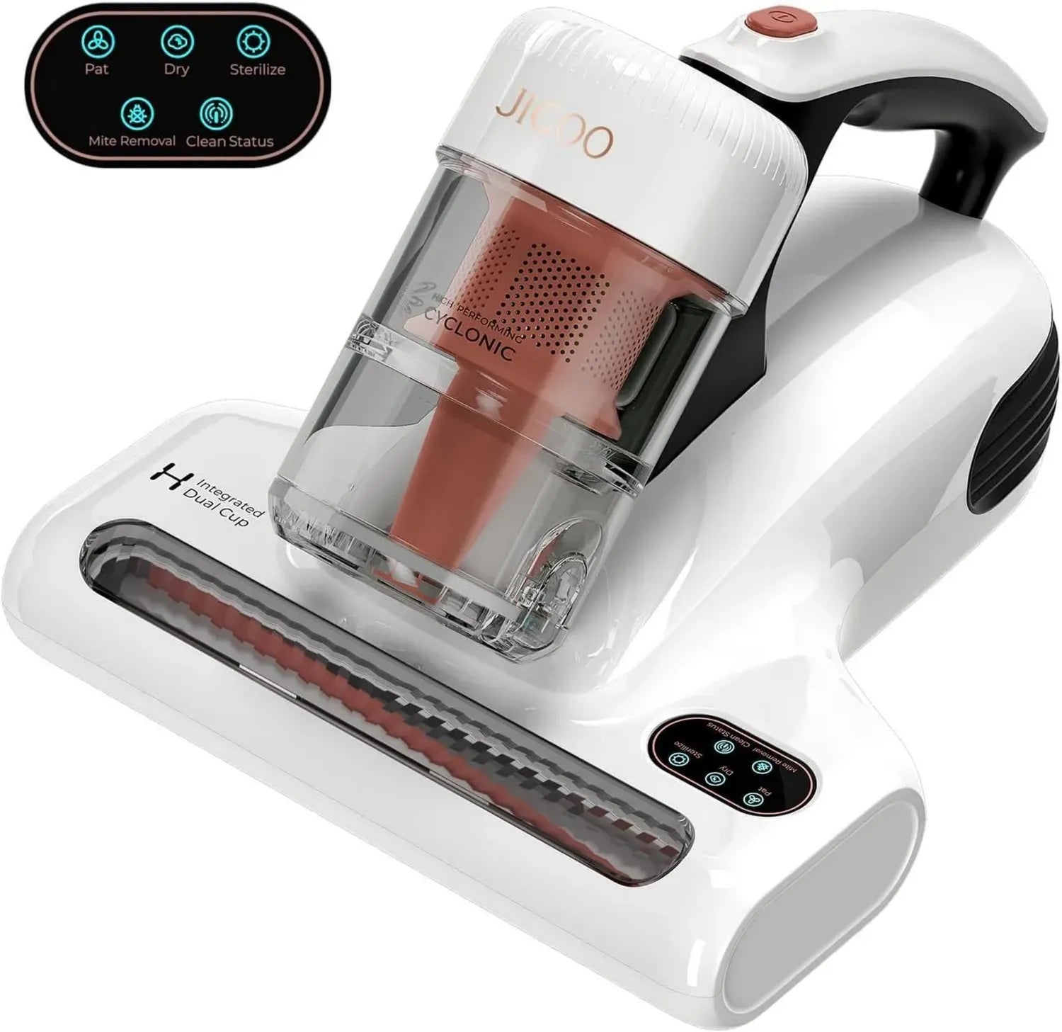 JIGOO J200 Milbensauger mit UV & LED-Anzeige, 500W Leistung, Milbensensor, Ideal für Allergiker