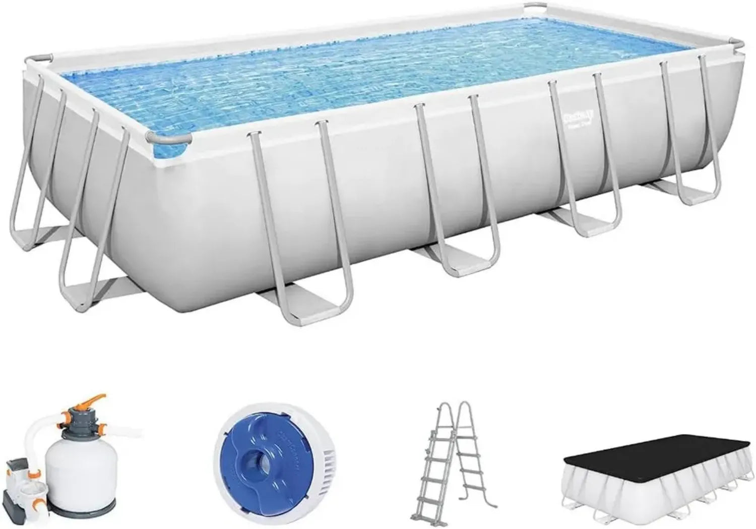 Bestway - Rechteckiger Rahmenpool 549 x 274 x 122 cm mit Sandfilter