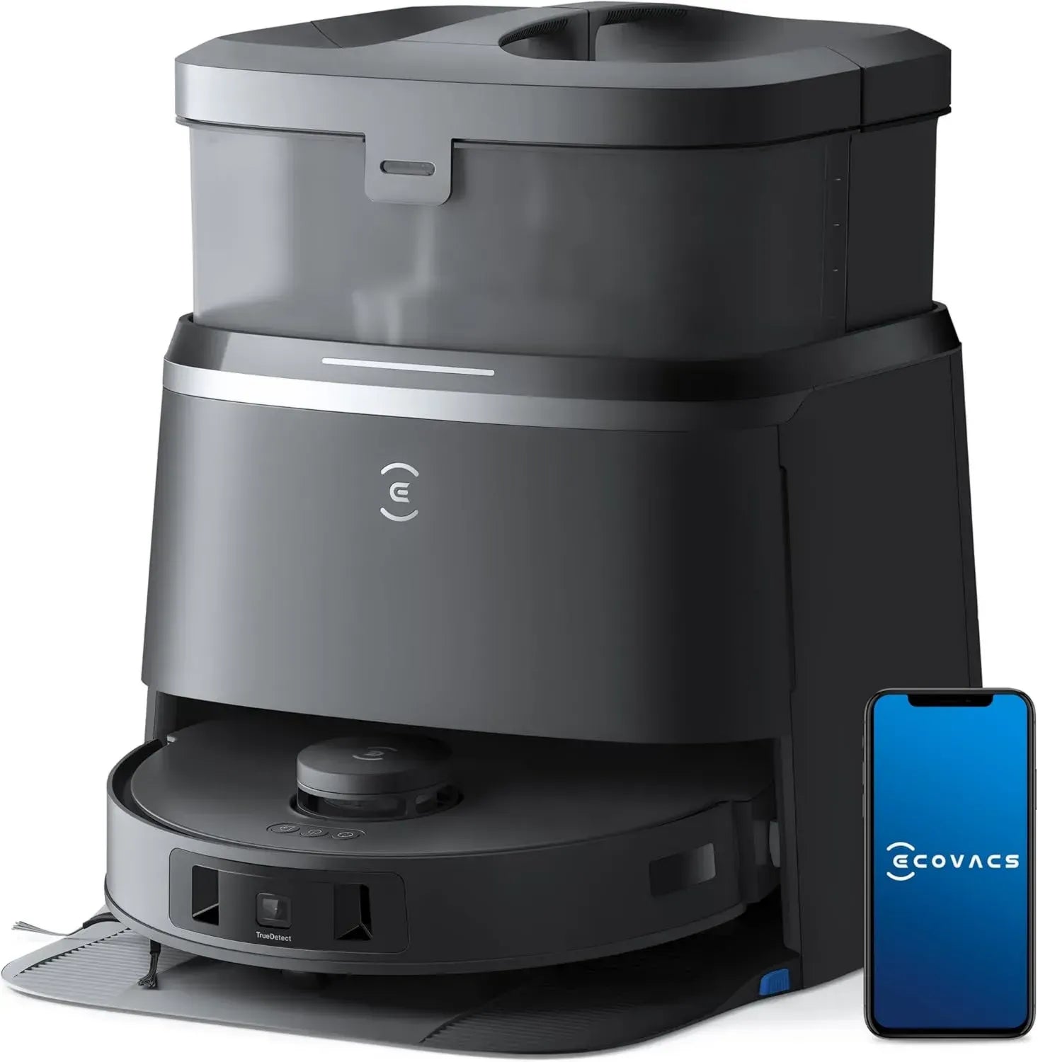 ECOVACS DEEBOT T30 Omni Saugroboter mit 11.000 PA und Wischfunktion, TruEdge™ Kantenreinigung, ZeroTangle™ Design