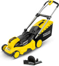 Kärcher Akku-Rasenmäher LMO 36-46, 46 cm Schnittbreite, verstellbare Schnitthöhe 20-70 mm, 55L Fangkorb, kompatibel mit 36V Akku, ideal für 325-650 m²