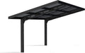 Canopia Überdachung Sydney Wave 10x20 587x286cm Einzelcarport aus Polycarbonat für Autos, Schwarz