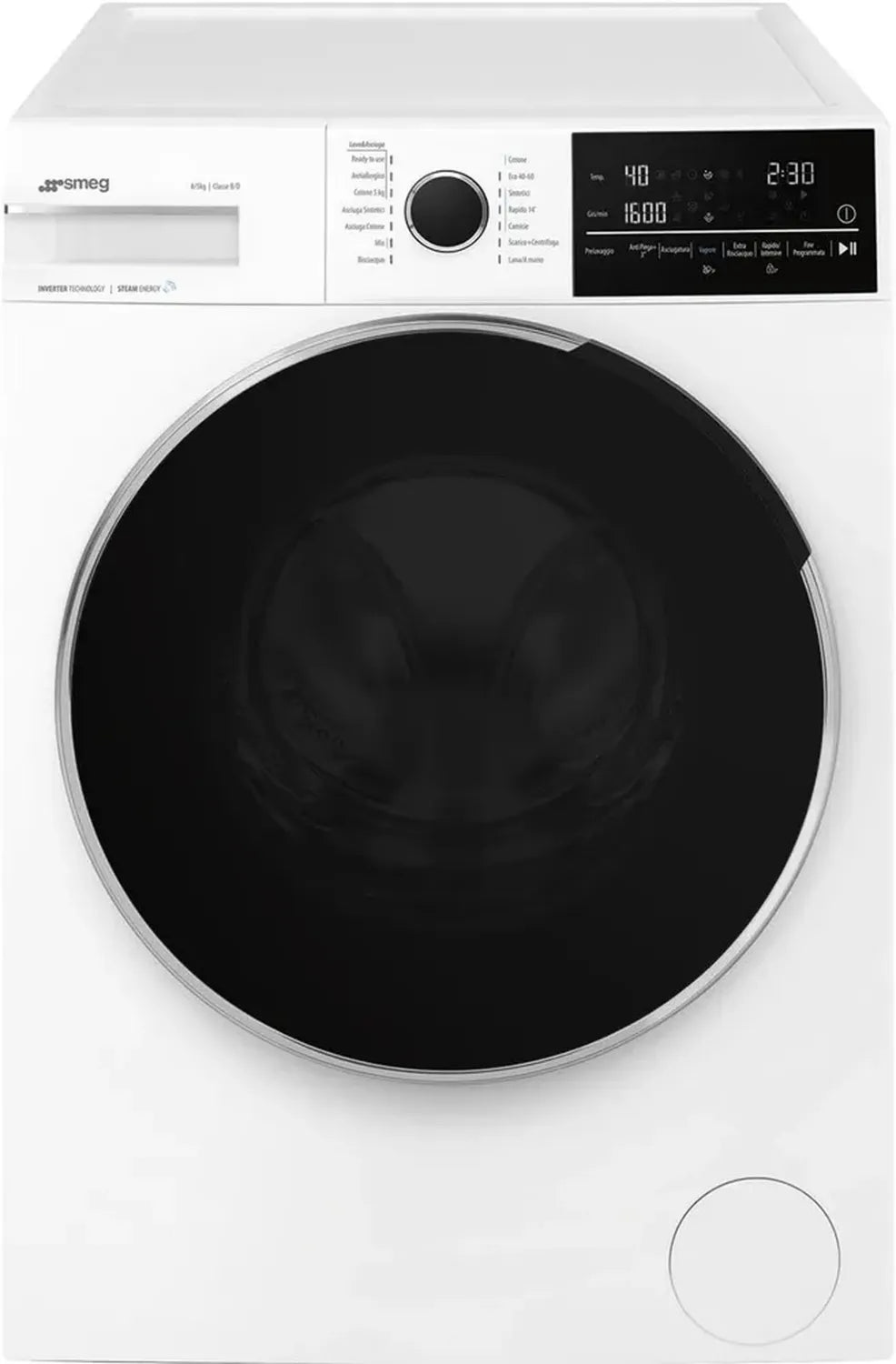 Smeg Waschmaschine und Trockner WDN854SLD, freistehend