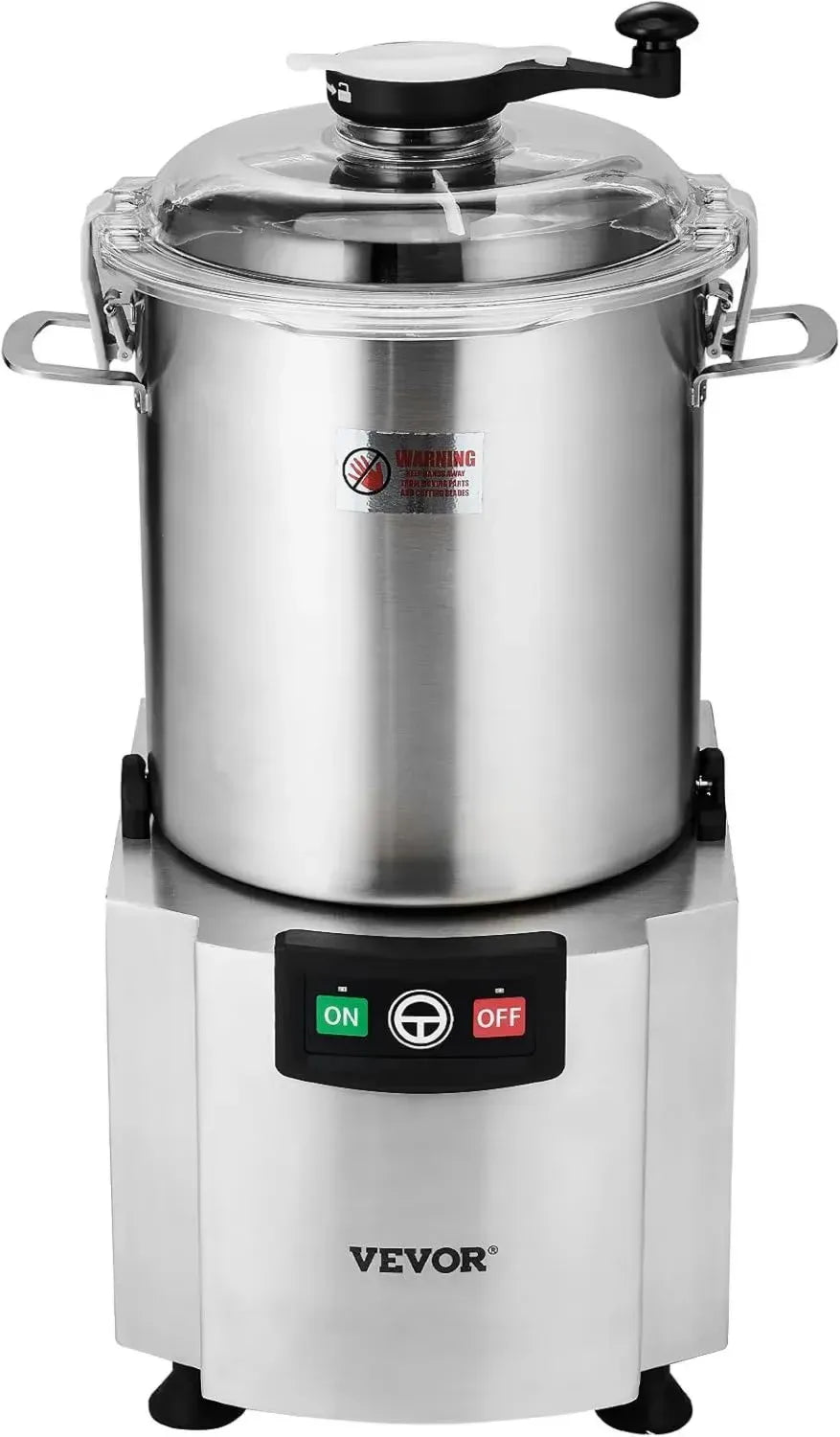 VEVOR 18L Edelstahl Küchenmaschine mit S-Klinge, Ideal für Gemüse, Obst und Körner