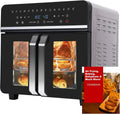 Heißluftfritteuse XXL 23L mit LED-Touchscreen, 15 Programme & Rezeptbuch