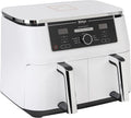 Ninja AF400EUWH MAX Foodi DualZone Heißluftfritteuse Weiß, 9.5L Kapazität, 6 Kochprogramme