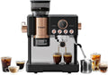 Tjean Senso Barista Kaffeemaschine mit Doppelboiler, integriertem Mahlwerk und Milchaufschäumer, 3-in-1 Espressomaschine, 20 Bar Druck, 2,8L Tank, 15 Mahlgrade, 2300W