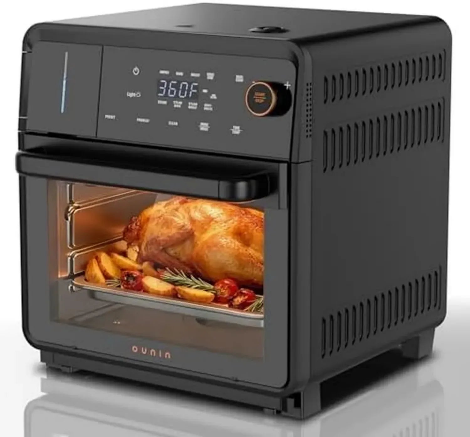 Kompakter 18L Dampfofen mit 11 Funktionen, Edelstahl, Dual Cook & 360° Hitze