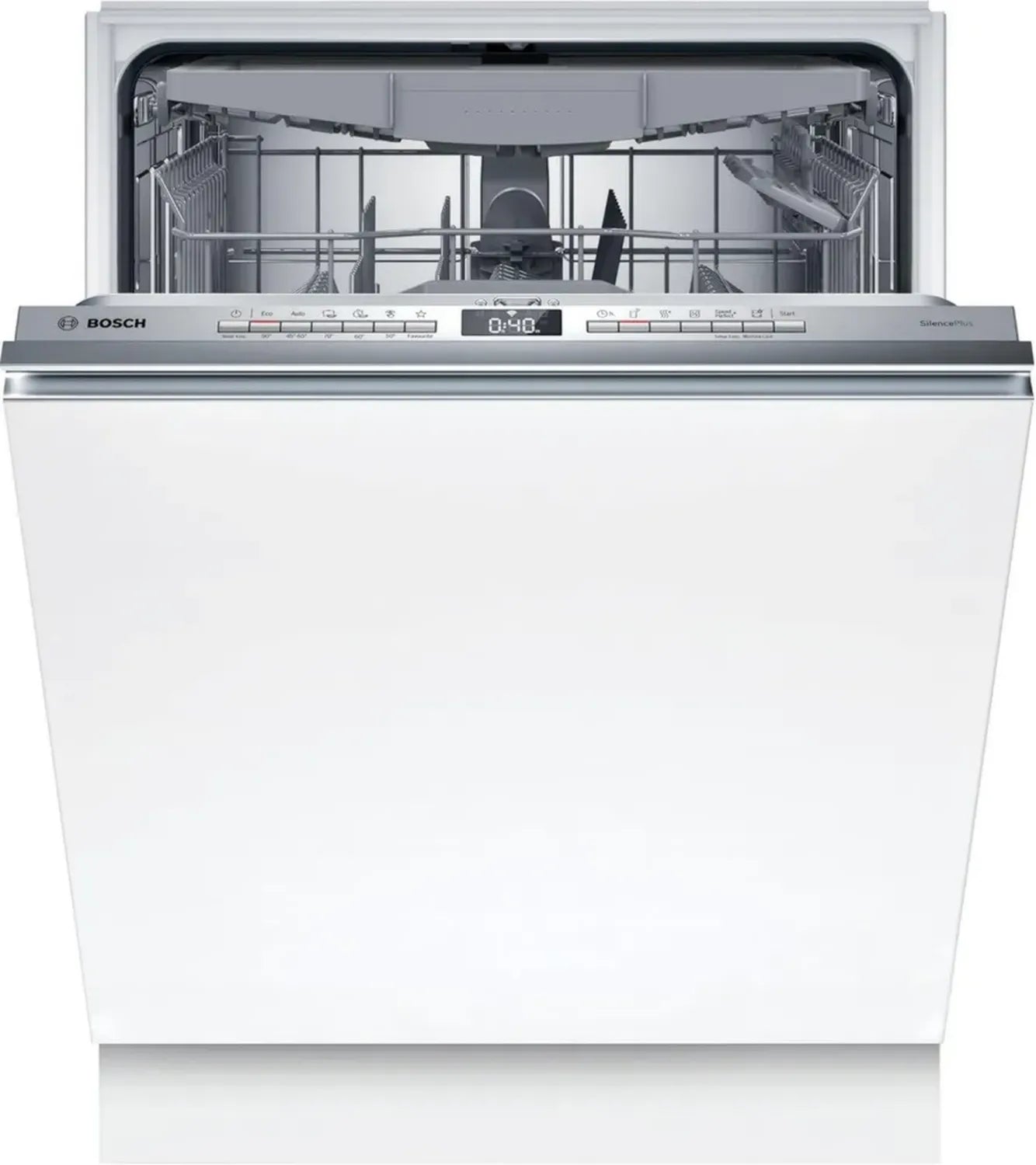 Bosch SMV4ECX28E Serie 4 Vollintegrierter Geschirrspüler 60 cm, leise, mit Besteckschublade, SpeedPerfect Plus und Aquastop