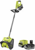 RYOBI 18V ONE+ Akku-Schneefräse mit 25cm Räumbreite und 6m Wurfweite, inkl. 4Ah Akku und Ladegerät