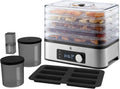 WMF KÜCHENminis Edelstahl Dörrautomat mit 5 Schalen, verstellbarer Temperatur und 24h-Timer