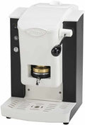 Faber ESE-Pad Kaffeemaschine 44 mm, Messing-Padpresse, Schwarz/Weiß