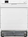 Sharp QW-HX12S47EW-DE Teilintegrierter Geschirrspüler, 60 cm, Energieklasse E, 13 Maßgedecke, 3 Programme, 50-minütiges Schnellprogramm, Weiß