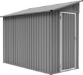 Metallgerätehaus 242x111x192cm mit Fundament, wetterfest und abschließbar, ideal für Fahrräder