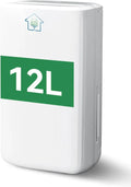 Elektrischer Luftentfeuchter 12L, Leiser Betrieb 36dB, 3 Modi mit Wäscherei- und Timerfunktion, Ideal für Keller, Schlafzimmer und Badezimmer
