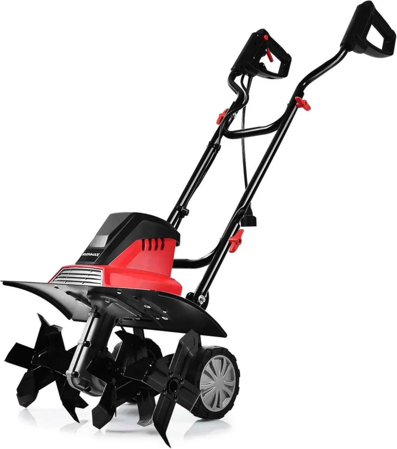 COSTWAY Elektrische Bodenfräse, 1500W, 43cm Breite, klappbar, 6 Messer