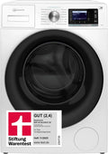 Bauknecht 8kg Waschmaschine, Testsieger, Leise & Effizient, ZEN-Motor, Dampffunktion, 1400 U/min, EEK A, Weiß