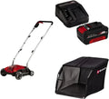 Einhell 18V Akku-Vertikutierer GC-SC 18/28 Li, bürstenlos, 28 cm, 3-stufige Tiefeinstellung, inkl. 4,0 Ah Akku, Ladegerät & Fangsack