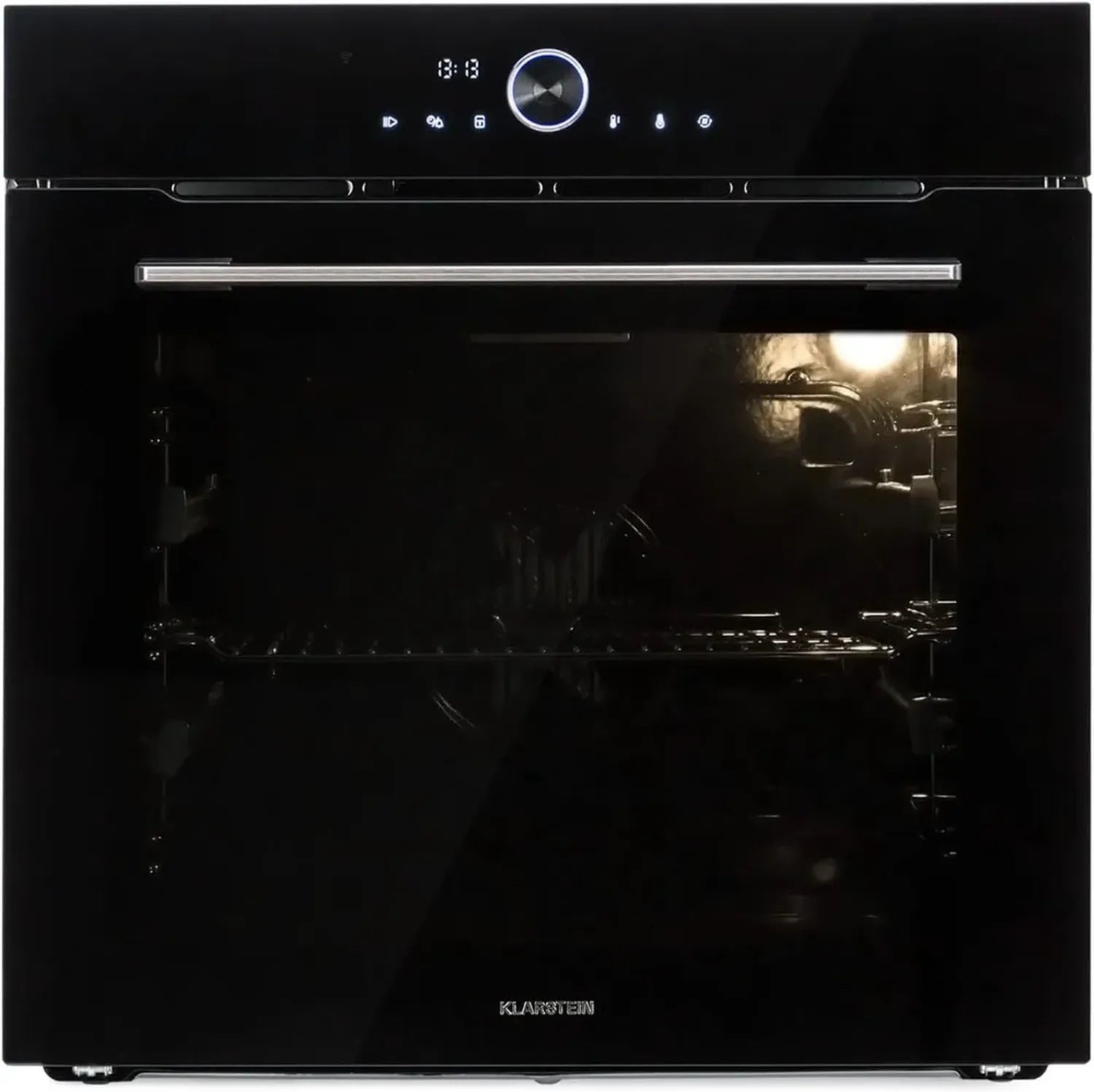 Klarstein Einbau-Backofen mit 11 Funktionen, 73L, App-Steuerung, Auftau- & Grillfunktion, Schwarz