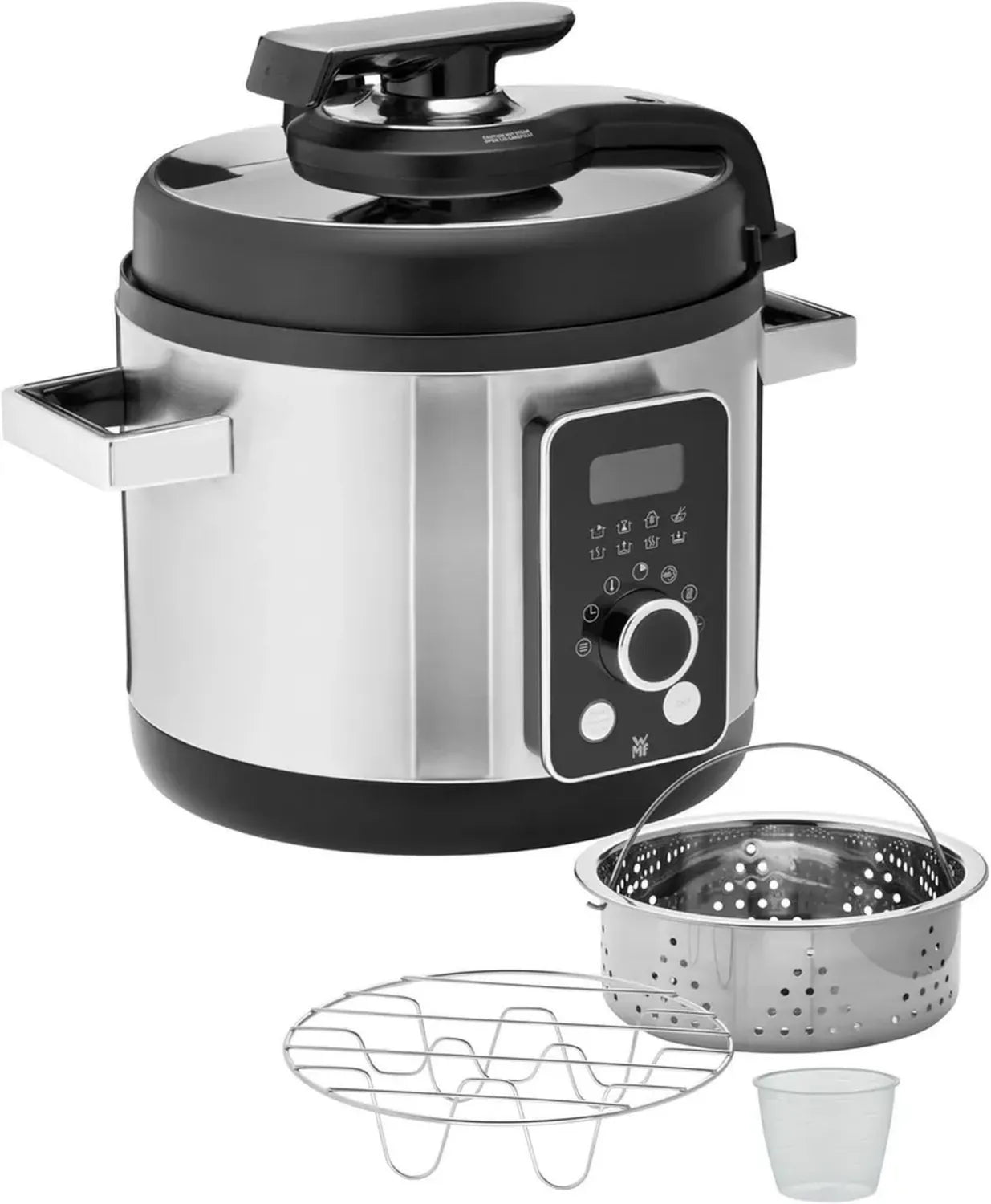 WMF Lono 8-in-1 Multikocher 6 Liter, Schnellkochtopf & Reiskocher, 1100W Edelstahl