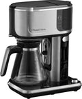 Russell Hobbs Kaffeemaschine mit Brühstärkeneinstellung und Cold Brew, inkl. Milchaufschäumer, digitale Touch-Bedienung, programmierbarer Timer, Modell 26230-56