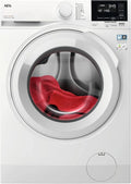 AEG Frontlader Waschmaschine 8 kg, Super Leise, Mengenautomatik, Nachlegefunktion, Kindersicherung, Schontrommel, Wasserschutz, 1600 U/min, Modell LR6A668