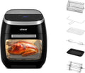 XXL Heißluftfritteuse 11L mit VORTX-Technologie - Air Fryer Ofen inkl. Zubehör & 8 Programmen - Präzise Temperaturregelung 65-200°C, 2000W Leistung