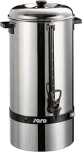 Saro Edelstahl Kaffeemaschine 15L mit Rundfilter, 100 Tassen, 1,5 kW, SAROMICA 6015, Warmhaltefunktion, Sicherheitszapfhahn und Peilglas