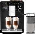 Melitta CI Touch Kaffeevollautomat mit Milchsystem, integrierter Mühle und Aufschäumer, ideal für Espresso und Cappuccino, Farbe: Frosted Black