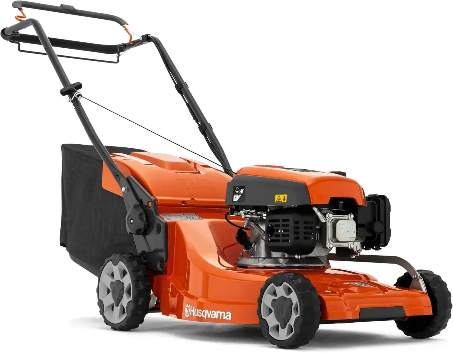 Husqvarna LC 247 Rasenmäher, 2,2 kW, 47 cm Schnitt, 55L Auffangbox, zentrale Höhenverstellung, langlebiges Chassis, mit Antrieb