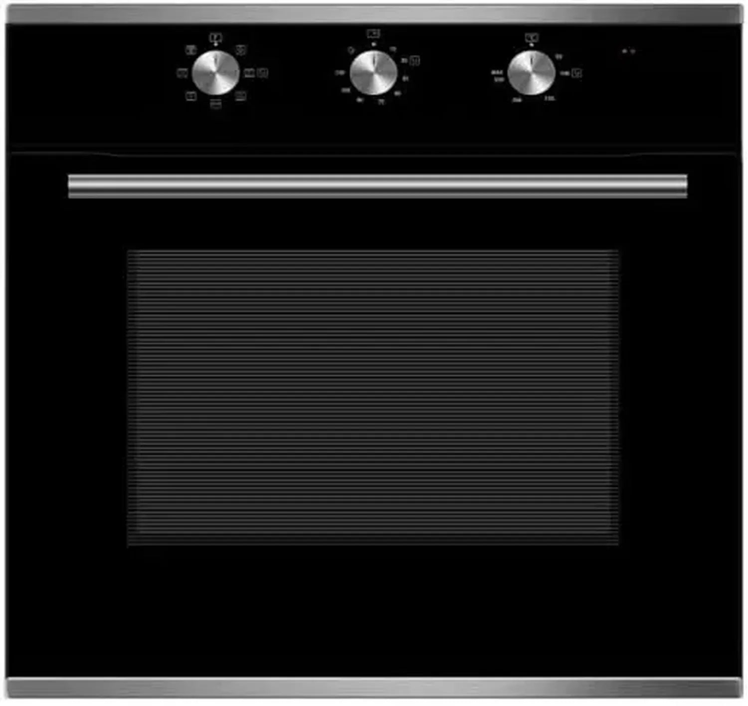 PKM Einbaubackofen mit Airfry-Funktion, 60L, Timer, Energieeffizienz A