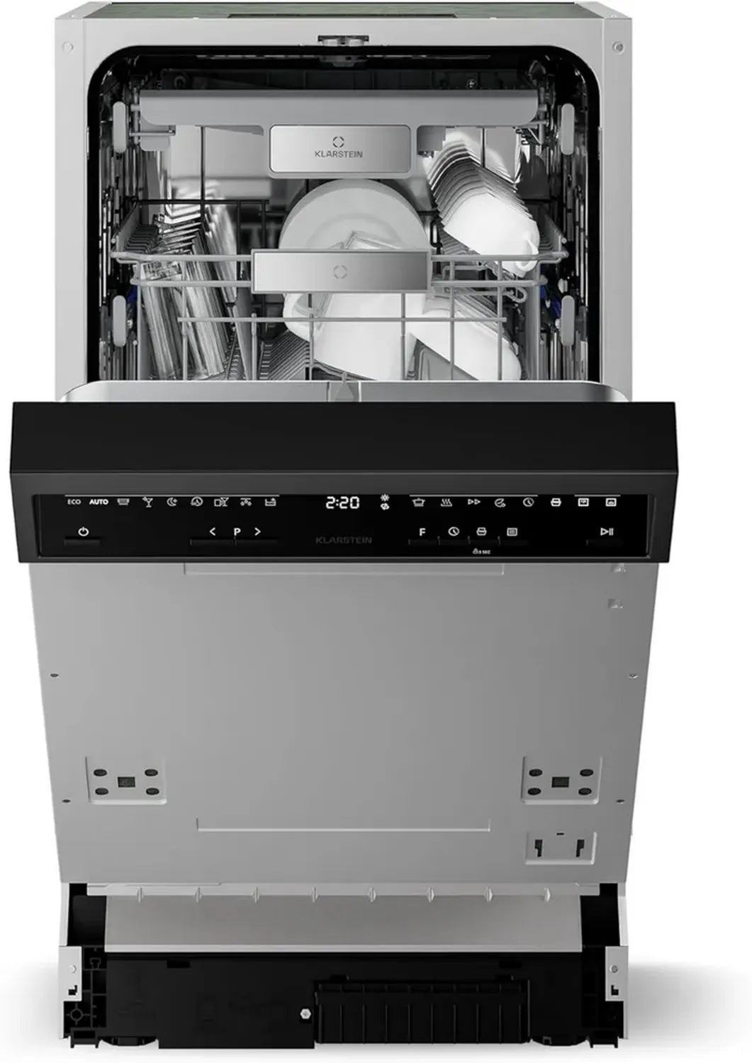 Klarstein Velaire Geschirrspüler 45 cm - Effizient, AquaStop, Kindersicherung, Leise 42 dB, Energieklasse B