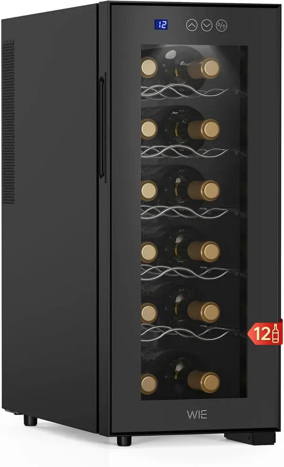 Kompakter Weinkühlschrank 33L mit LED-Display & UV-Schutz