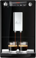 Melitta Solo - Kompakter Kaffeevollautomat mit einstellbarem Auslauf und abnehmbarem Wassertank, ideal für Espresso und Café Crème, in Schwarz