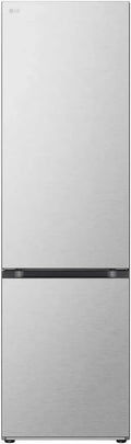 LG Kühlschrank, 387 L Kühl-Gefrierkombination, Energieklasse A, DoorCooling+, Flexibles XXL-Stauraumfach, 59,5 x 67,5 x 203 cm, Innendisplay, Metall Sorbet