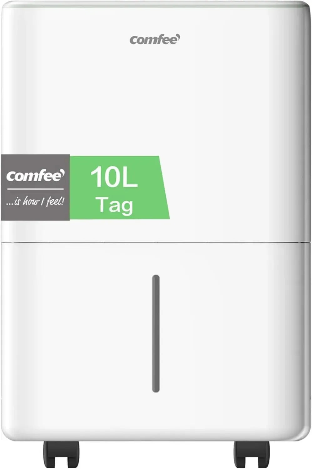 Effizienter 10L Luftentfeuchter mit Kindersicherung und Geräuschdämmung, ideal für 40m³ Räume