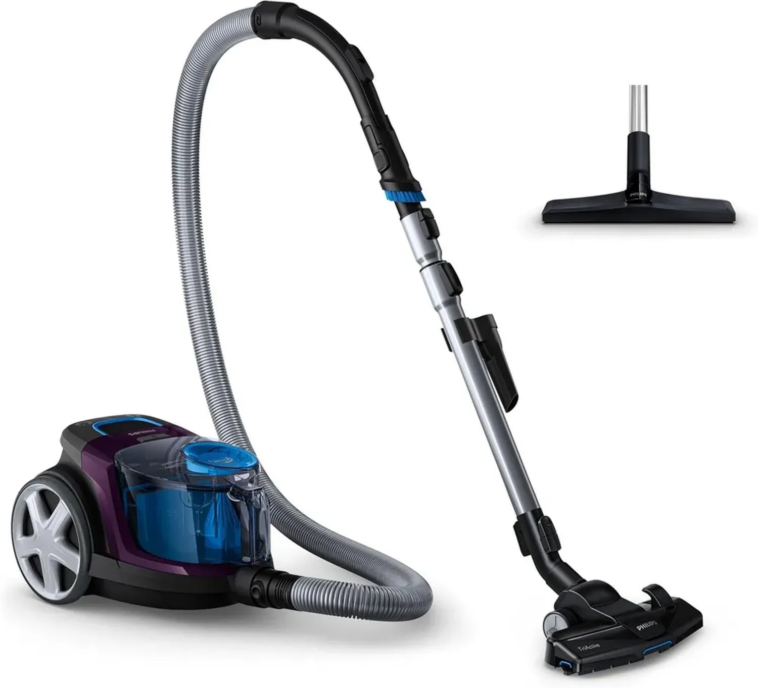 Philips PowerPro Compact Staubsauger ohne Beutel mit Allergiefilter, 1,5L