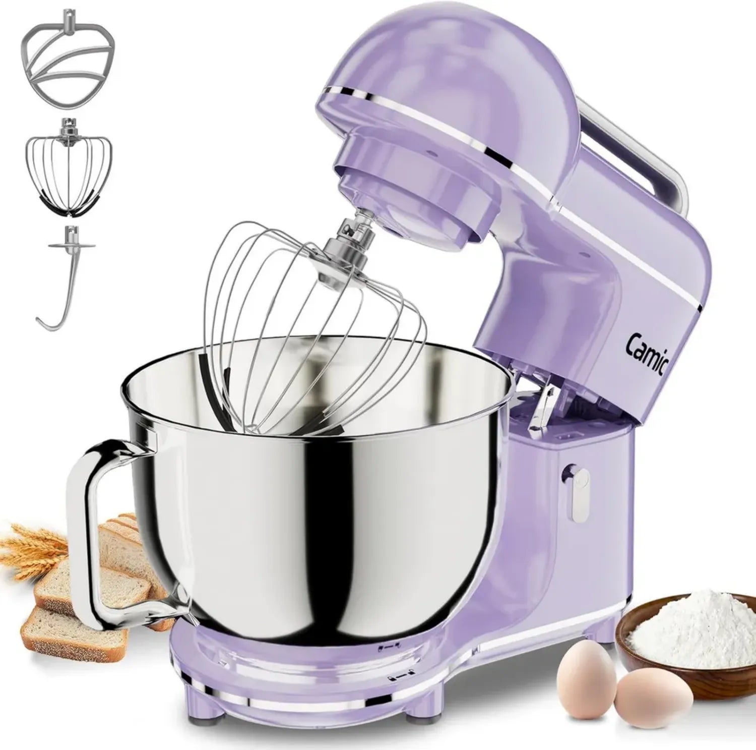 Leistungsstarke Küchenmaschine 2000W - 10 Stufen, 7L Edelstahlschüssel, vielseitiges Zubehör