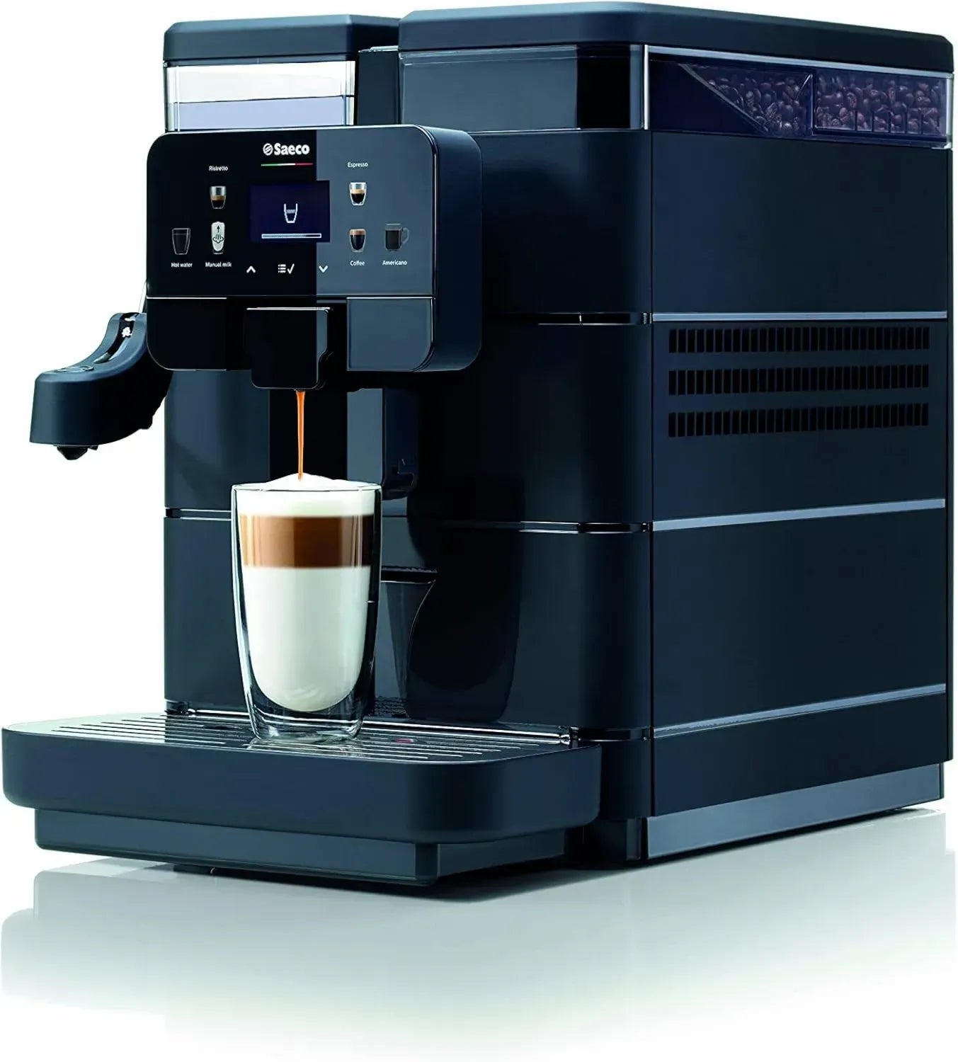 Saeco Royal Plus Kaffeevollautomat, Schwarz, Modell 9J0060
