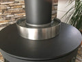 Edelstahl-Kaminofen-Luftbefeuchter mit 160mm Anschluss