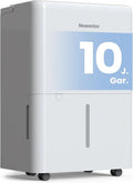 Newentor Elektrischer Luftentfeuchter 12L für Keller und Wohnräume, leise 35dB, geeignet für 122m³/25m², mit Timer, Filter und 1M Ablaufschlauch, 10 Jahre Garantie