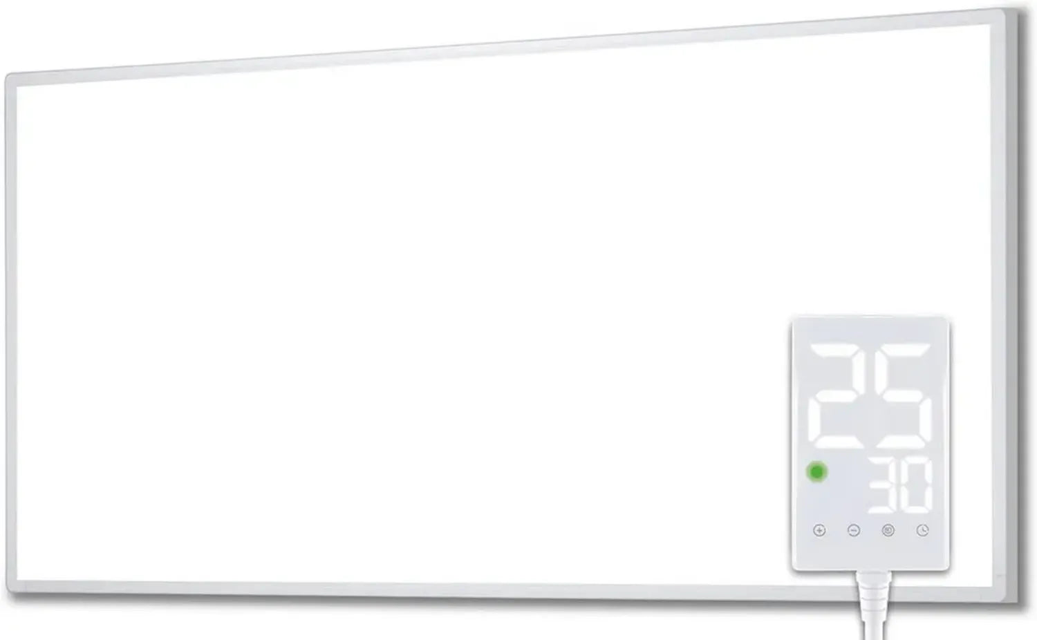 Heidenfeld Infrarotheizung 1000W mit Thermostat und Überhitzungsschutz, 25m², 10 Jahre Garantie