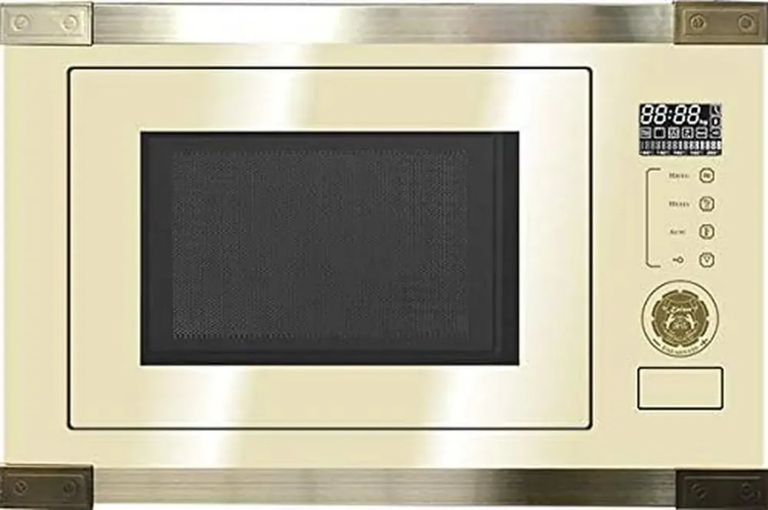 Kaiser EM 2545 Einbau-Mikrowelle Schwarz Glas 25L mit Heißluft und Grill